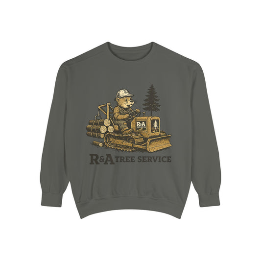 R&A Tree Service Vintage Logo Tree Service Crewneck