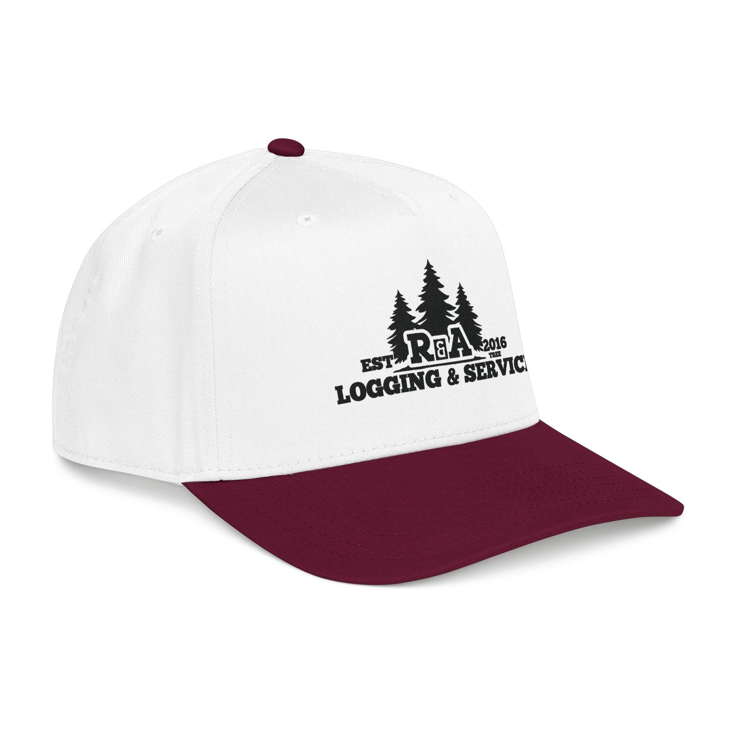 Maroon & White R&A Hat