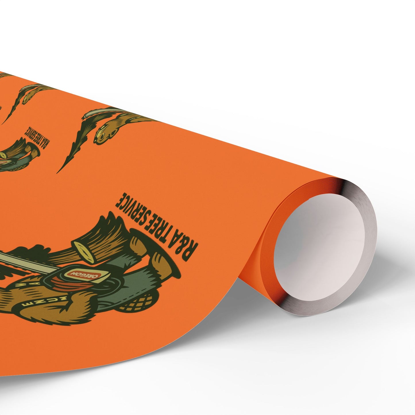 Wrapping Paper — Vintage Orange Beaver R&A