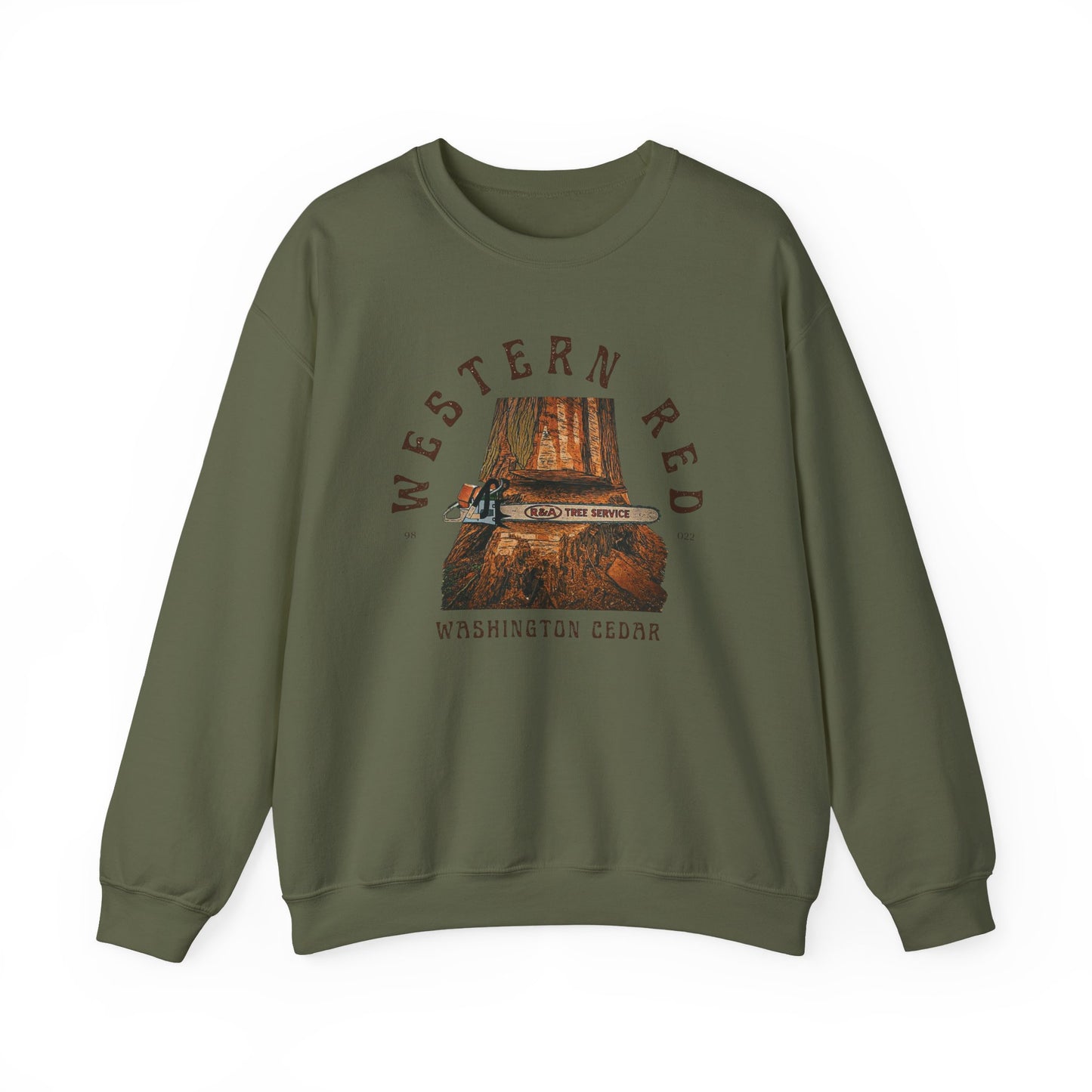R&A Tree Service Saw Vintage Crewneck