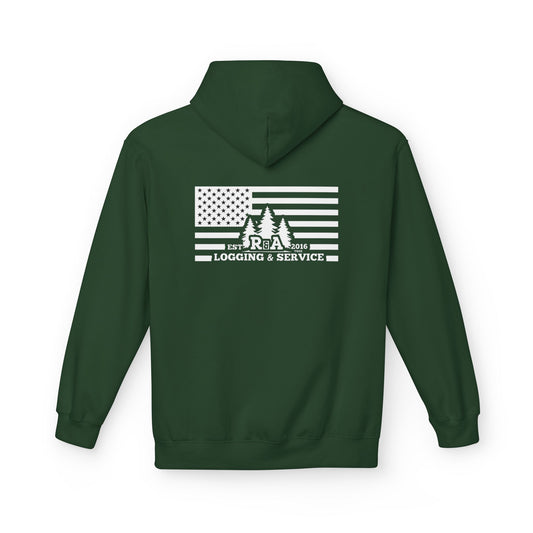 R&A Logo With Flag Hoodie (Forest Green)