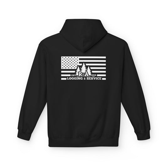 R&A Logo With Flag Hoodie (Black)