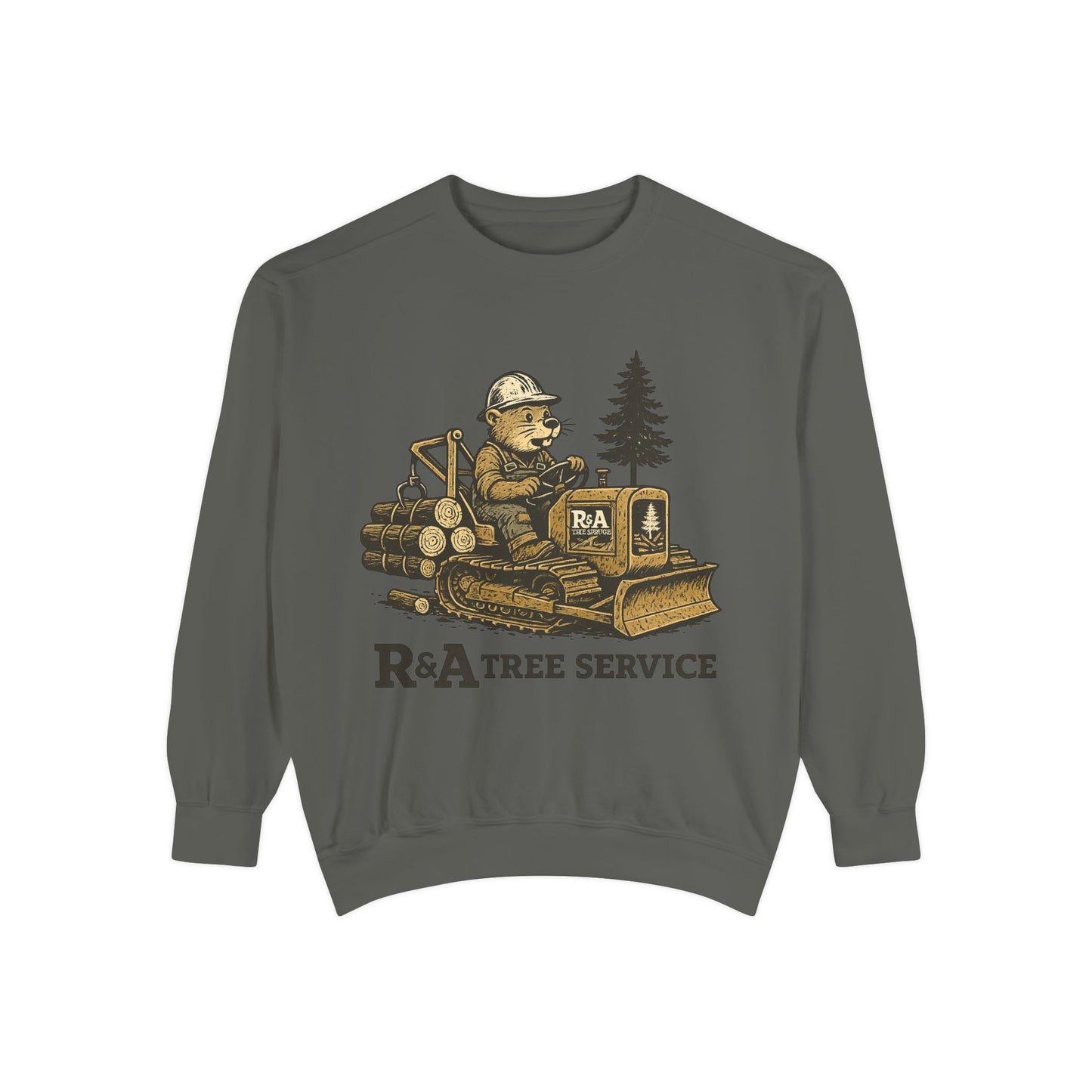 R&A Tree Service  Vintage Logo Tree Service Crewneck