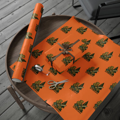 Wrapping Paper — Vintage Orange Beaver R&A