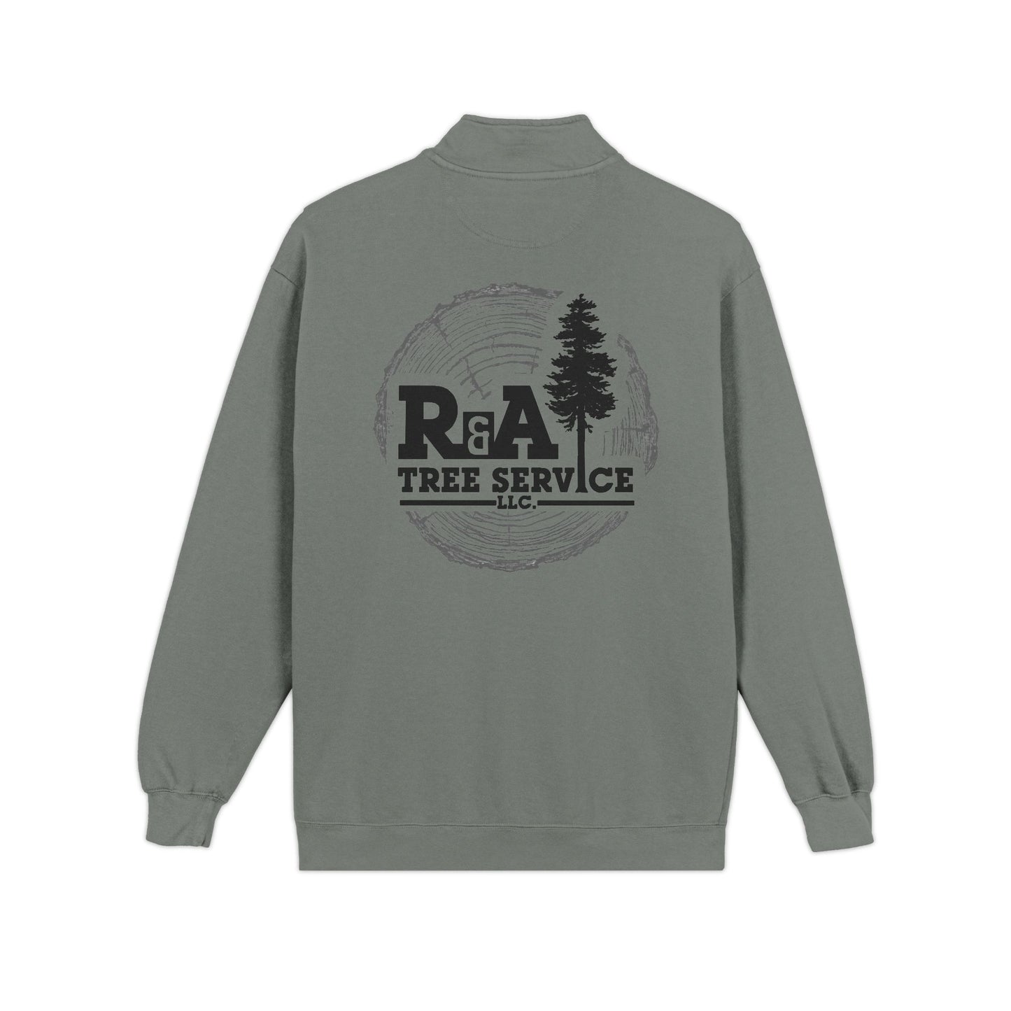 R&A Tree Service Log Logo Quarter Zip
