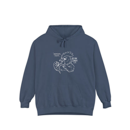 Measure Twice Rooster Hoodie