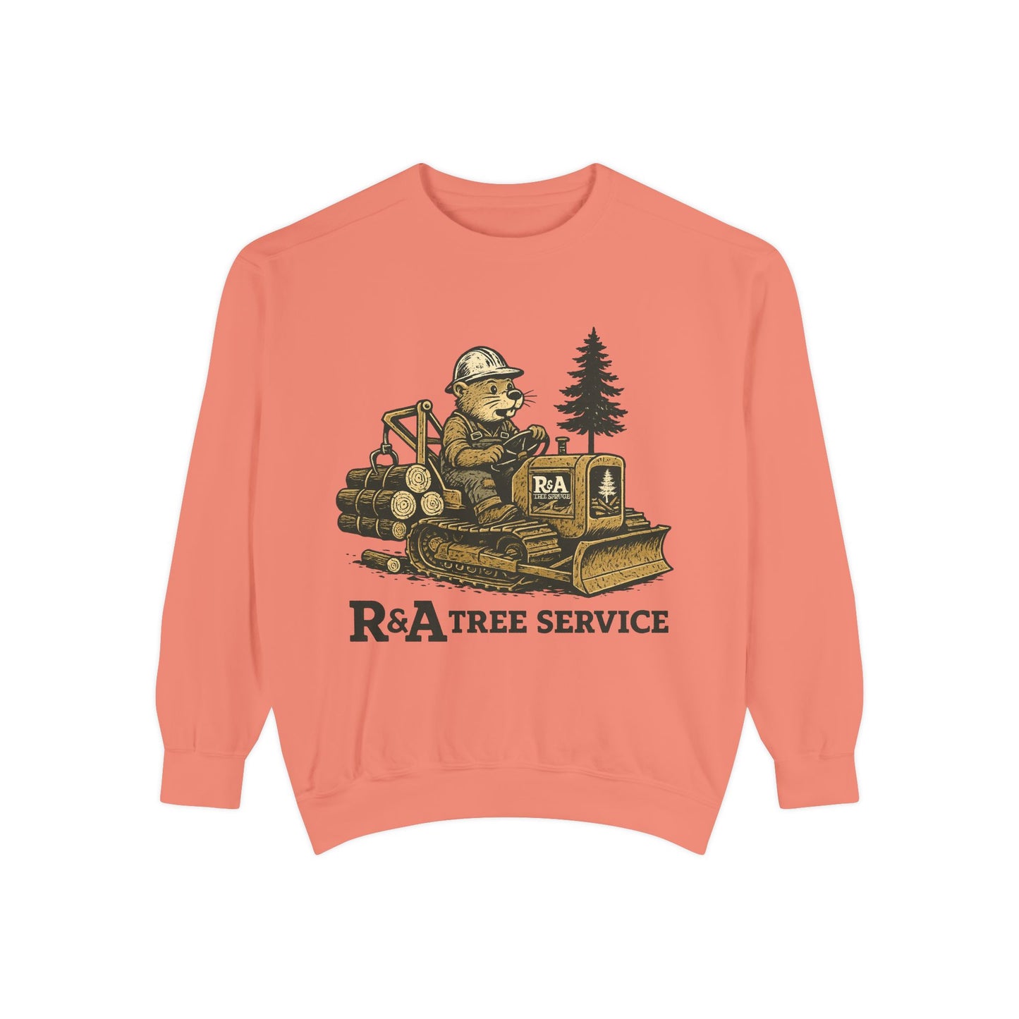 R&A Tree Service  Vintage Logo Tree Service Crewneck
