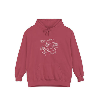Measure Twice Rooster Hoodie