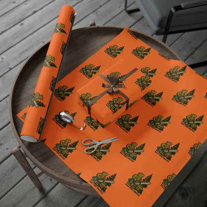 Wrapping Paper — Vintage Orange Beaver R&A